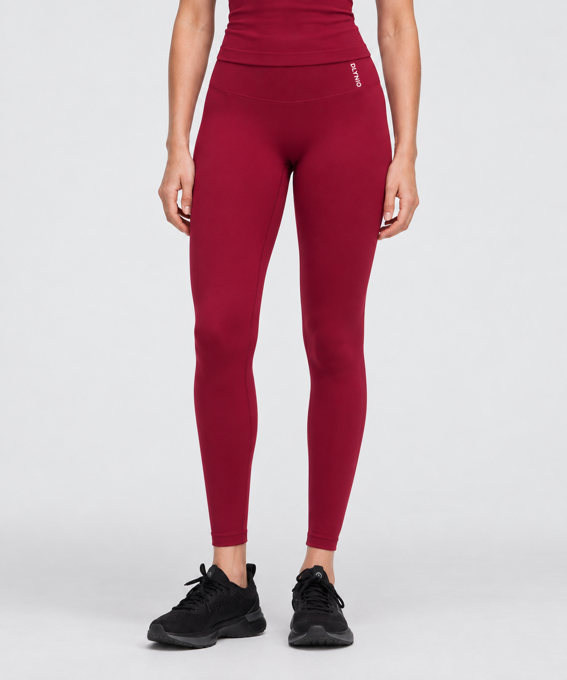 DLYNIO Wine Red Impact leggings; tops and accessories not included