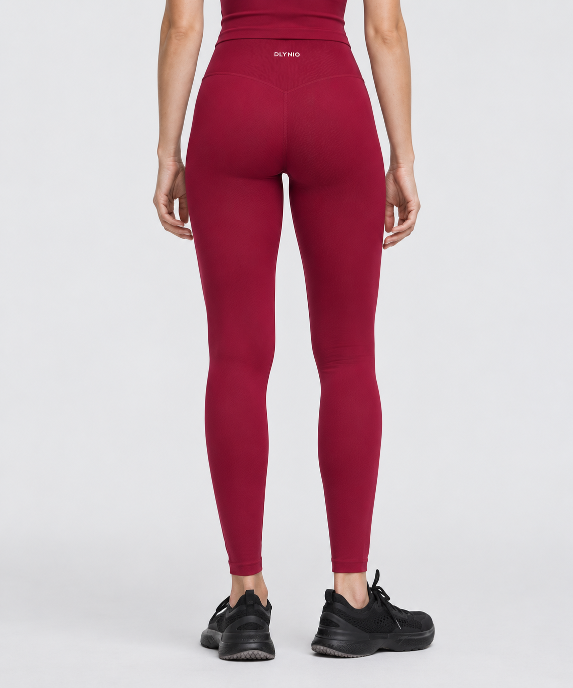 DLYNIO Wine Red Impact leggings; tops and accessories not included