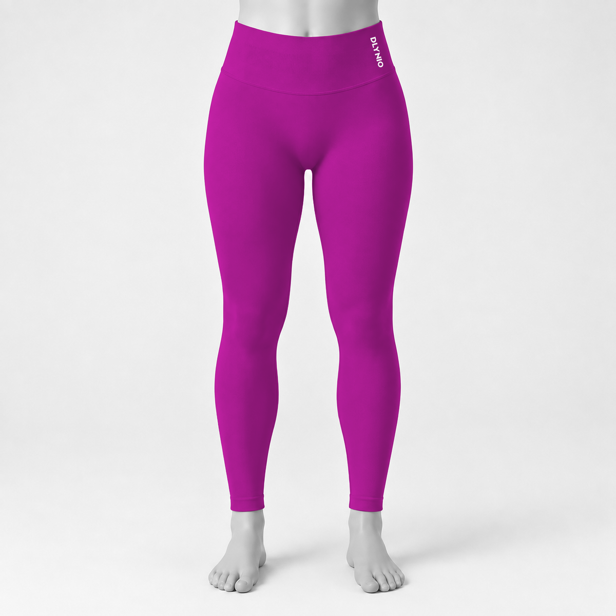 DLYNIO Berry Impact leggings, front mannequin view