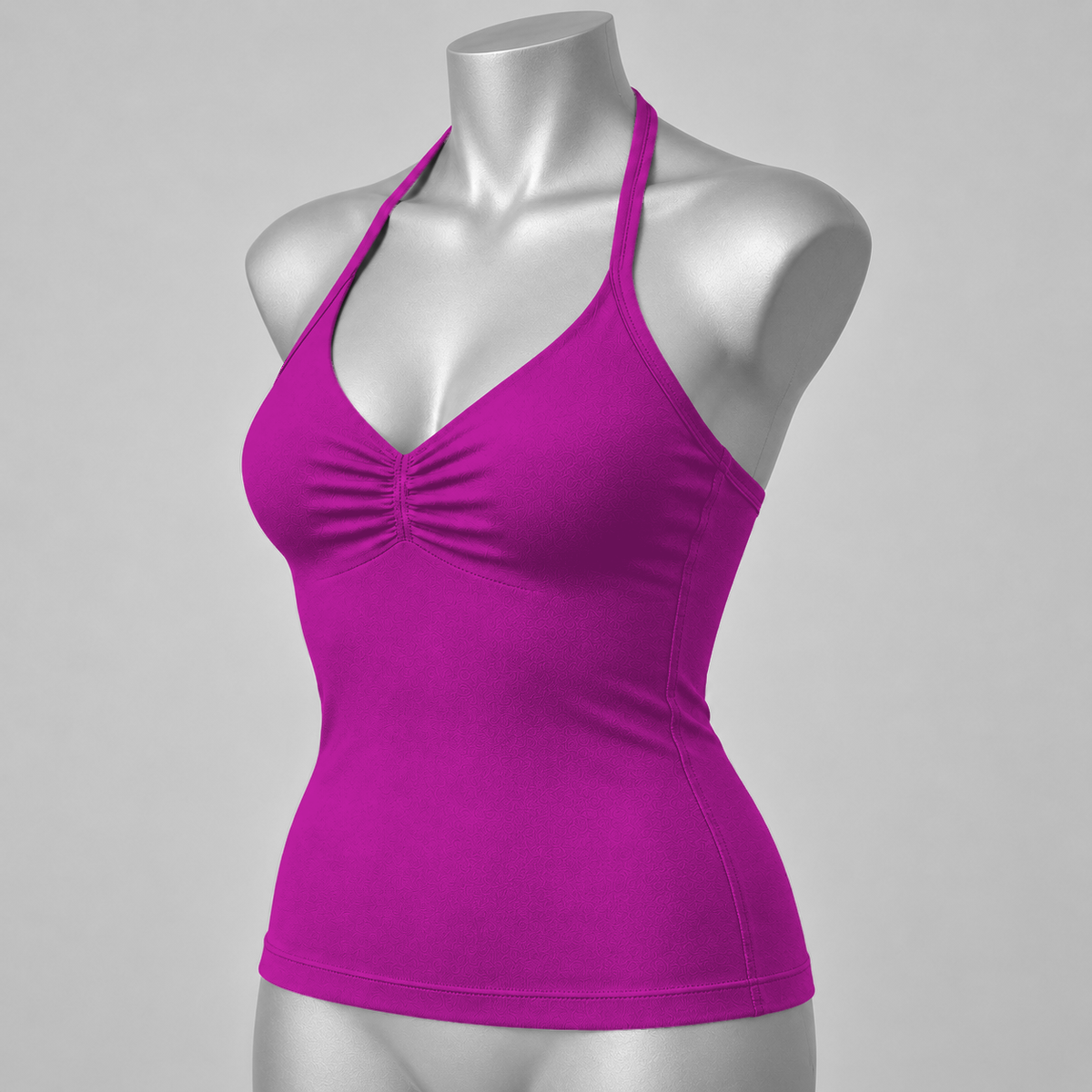 Impact Ruched Longline Halter Bra