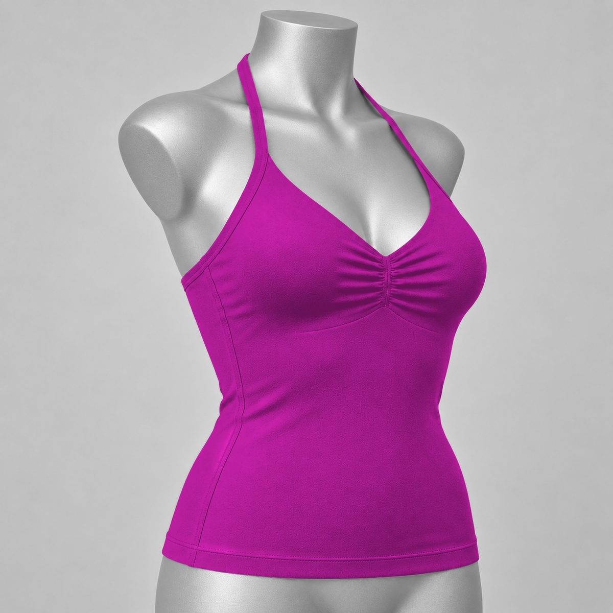Impact Ruched Longline Halter Bra