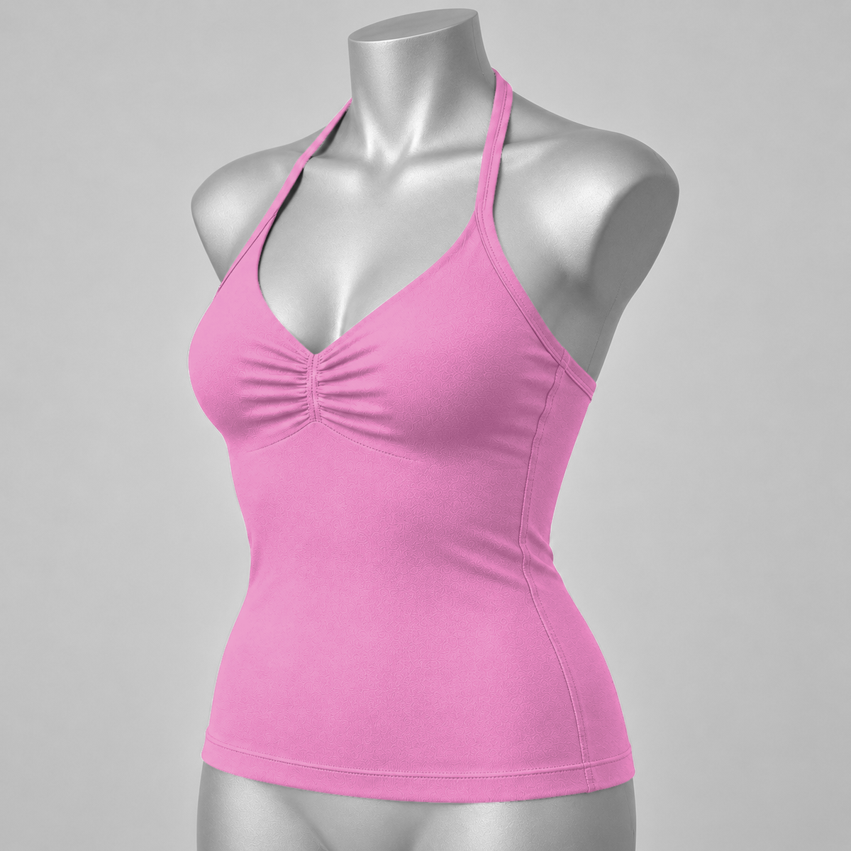 Impact Ruched Longline Halter Bra
