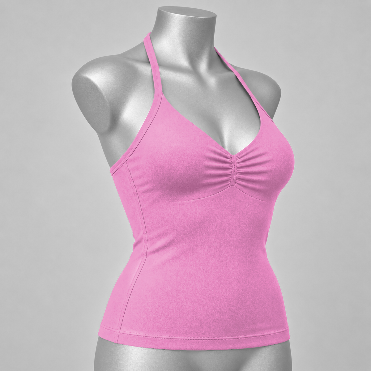 Impact Ruched Longline Halter Bra