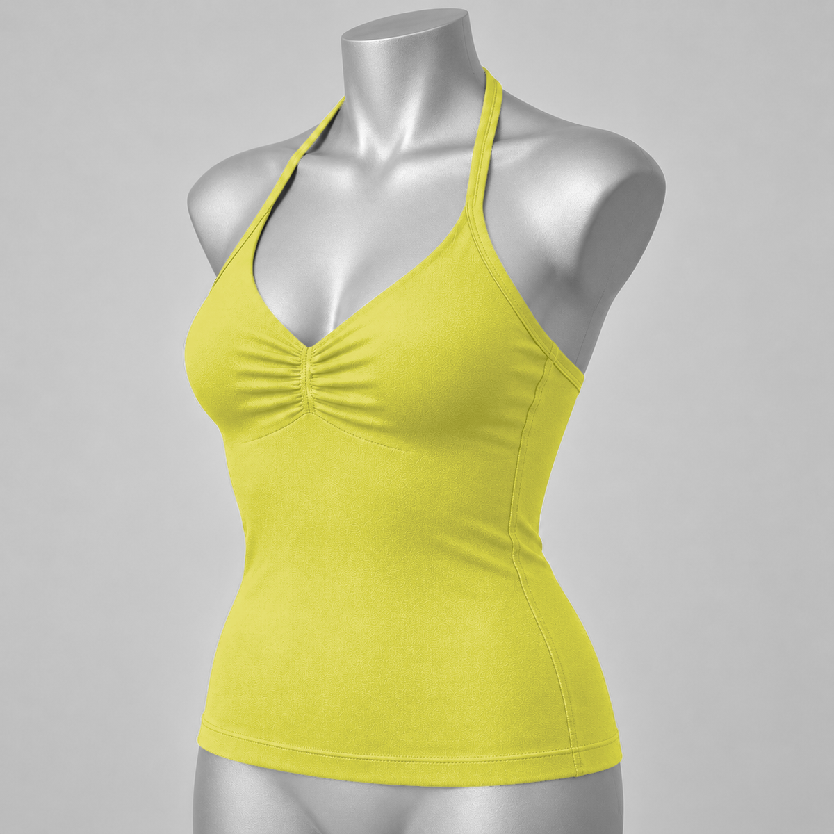 Impact Ruched Longline Halter Bra