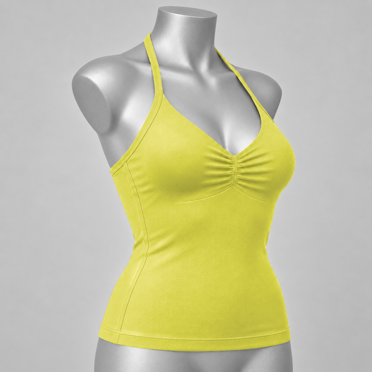 Impact Ruched Longline Halter Bra
