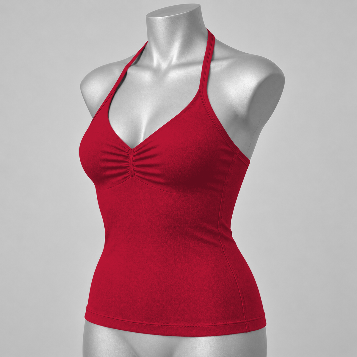 Impact Ruched Longline Halter Bra