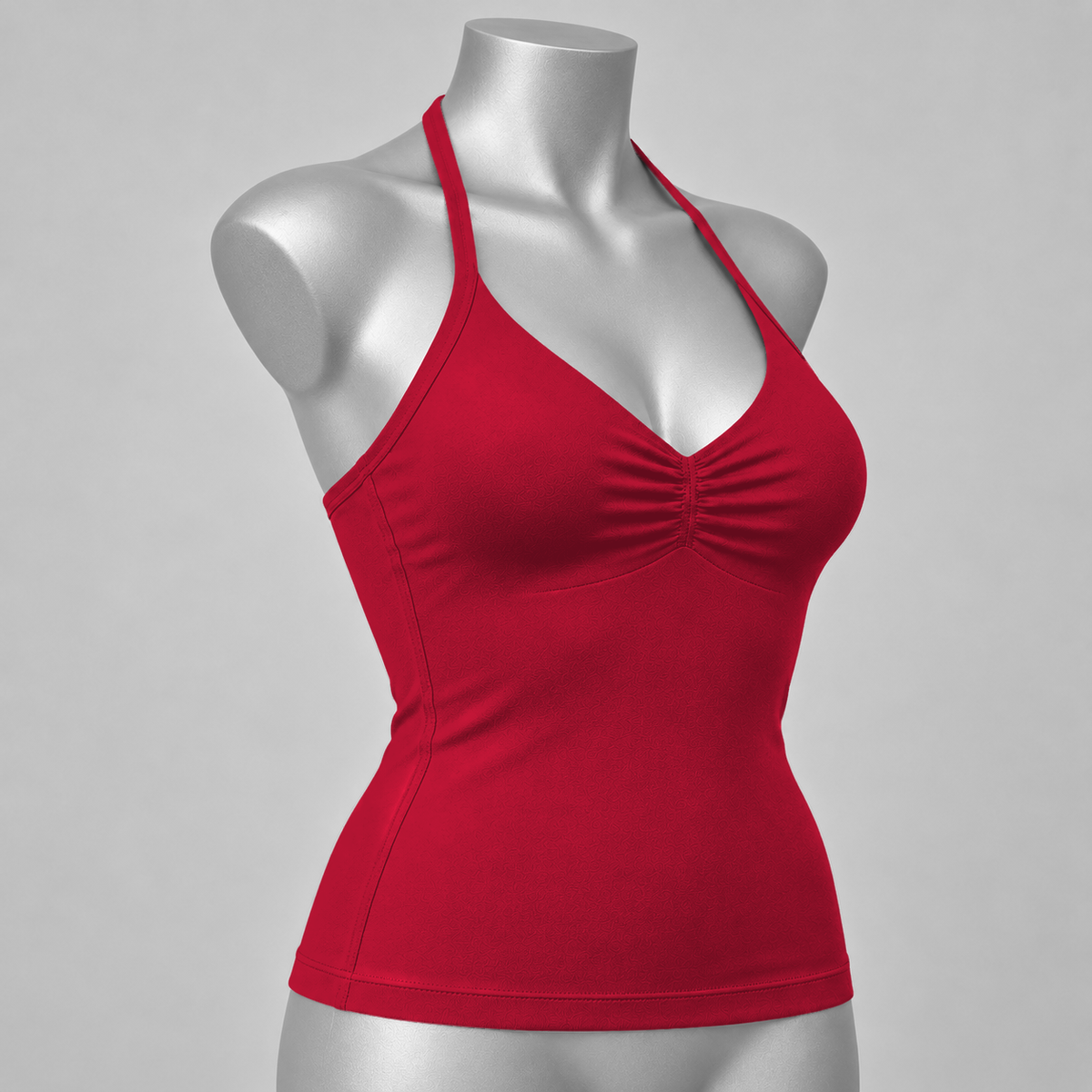Impact Ruched Longline Halter Bra
