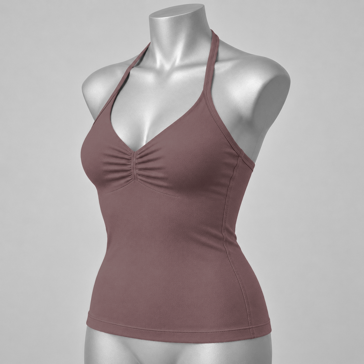 Impact Ruched Longline Halter Bra