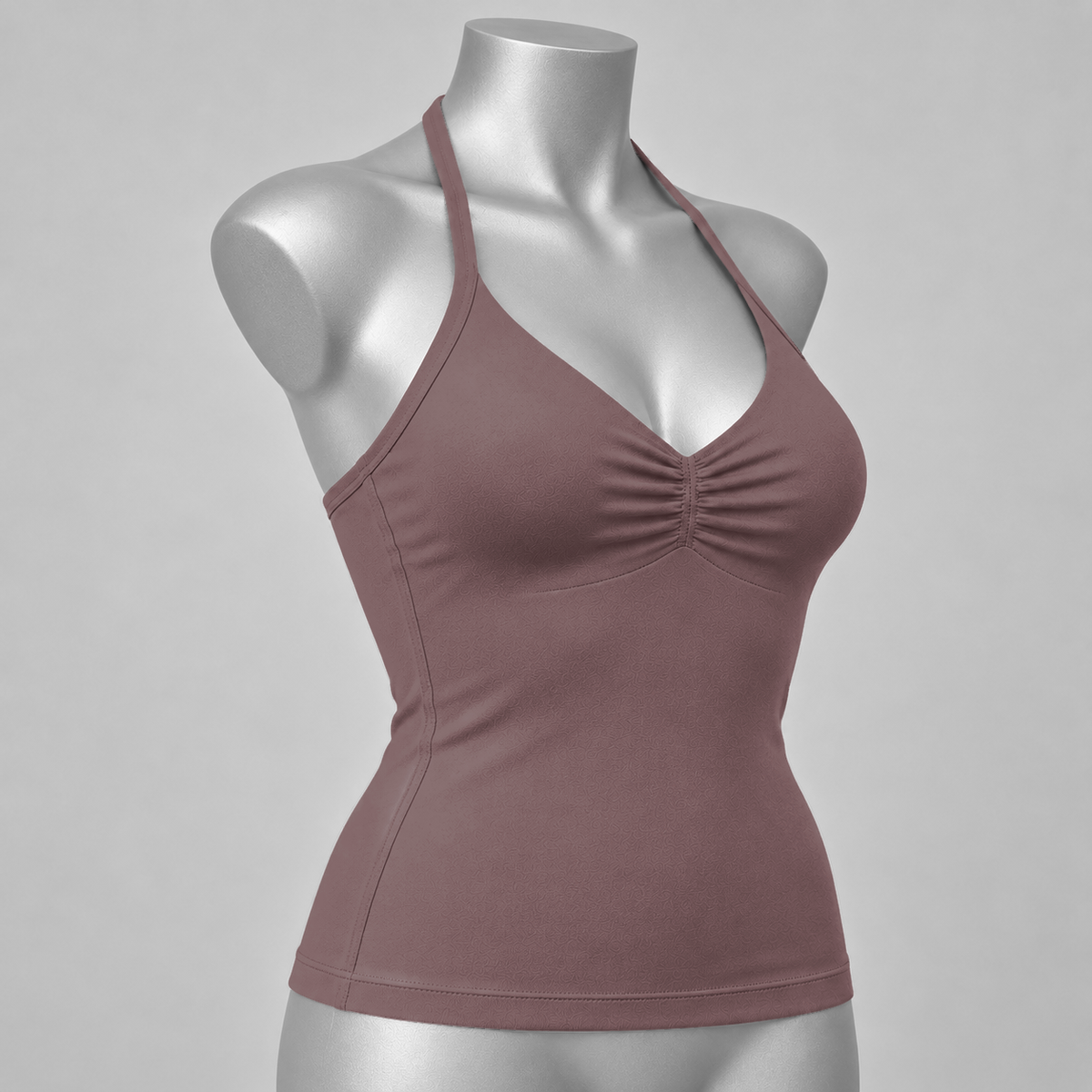 Impact Ruched Longline Halter Bra
