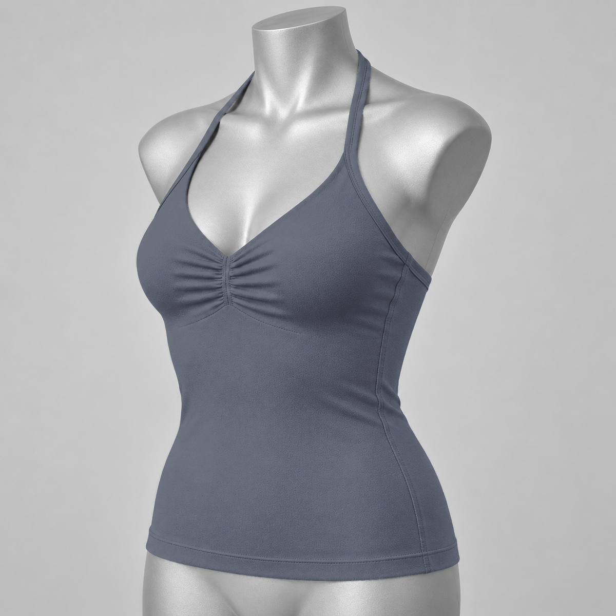 Impact Ruched Longline Halter Bra