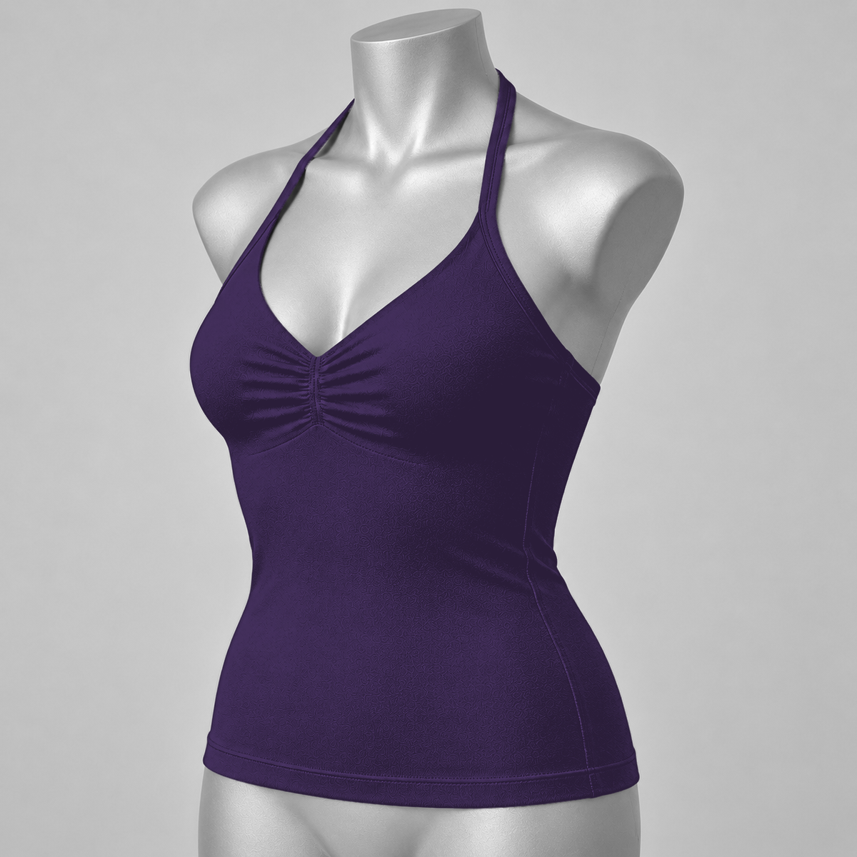 Impact Ruched Longline Halter Bra
