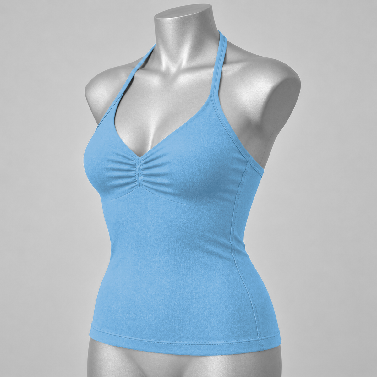 Impact Ruched Longline Halter Bra