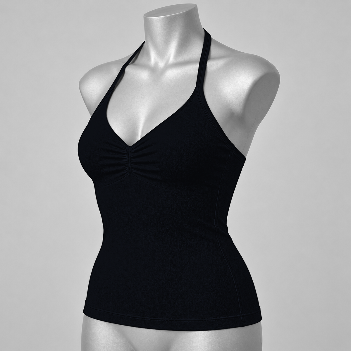 Impact Ruched Longline Halter Bra