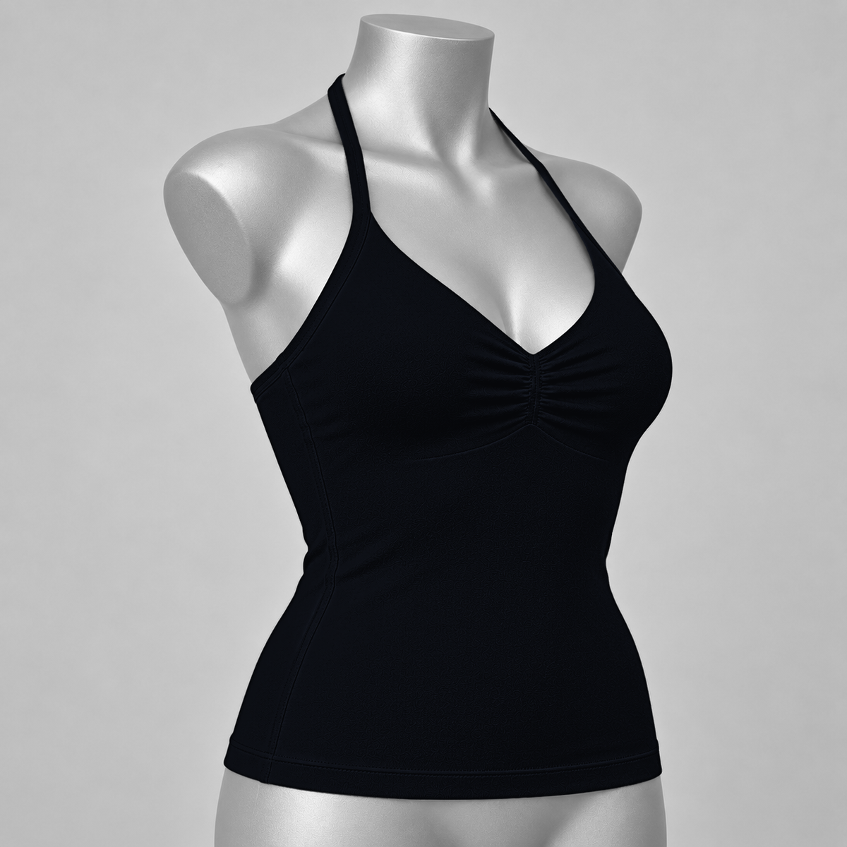 Impact Ruched Longline Halter Bra