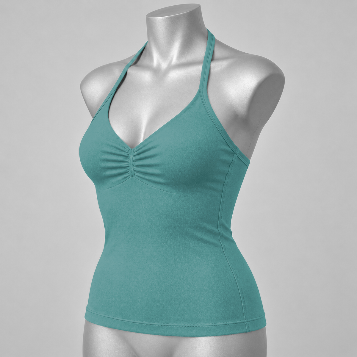 Impact Ruched Longline Halter Bra