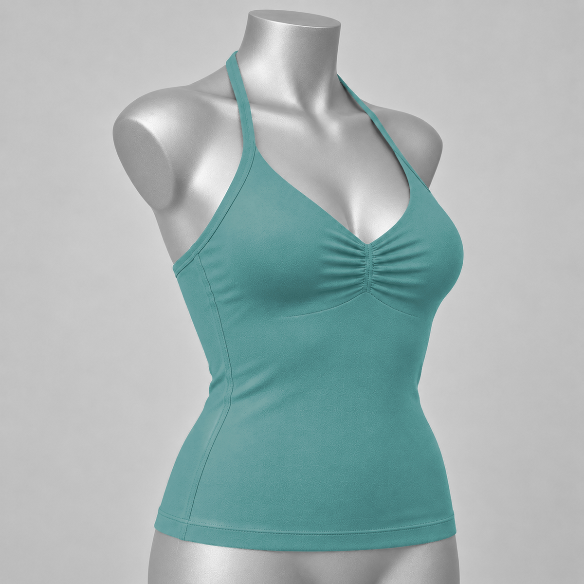 Impact Ruched Longline Halter Bra