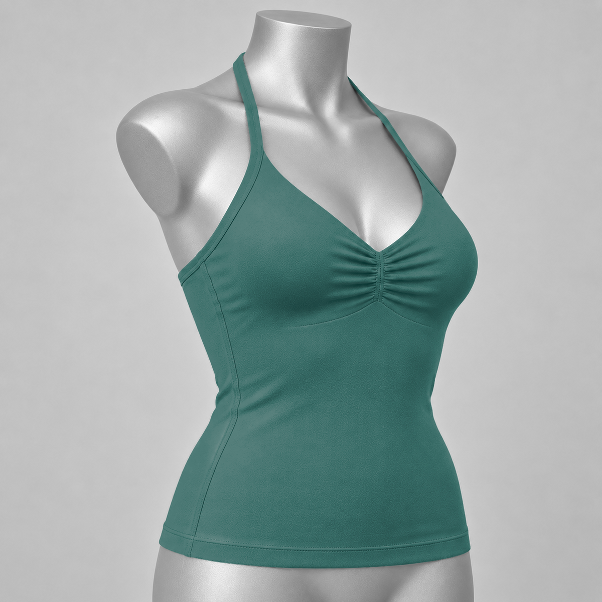 Impact Ruched Longline Halter Bra