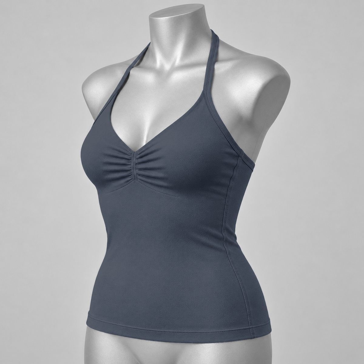 Impact Ruched Longline Halter Bra