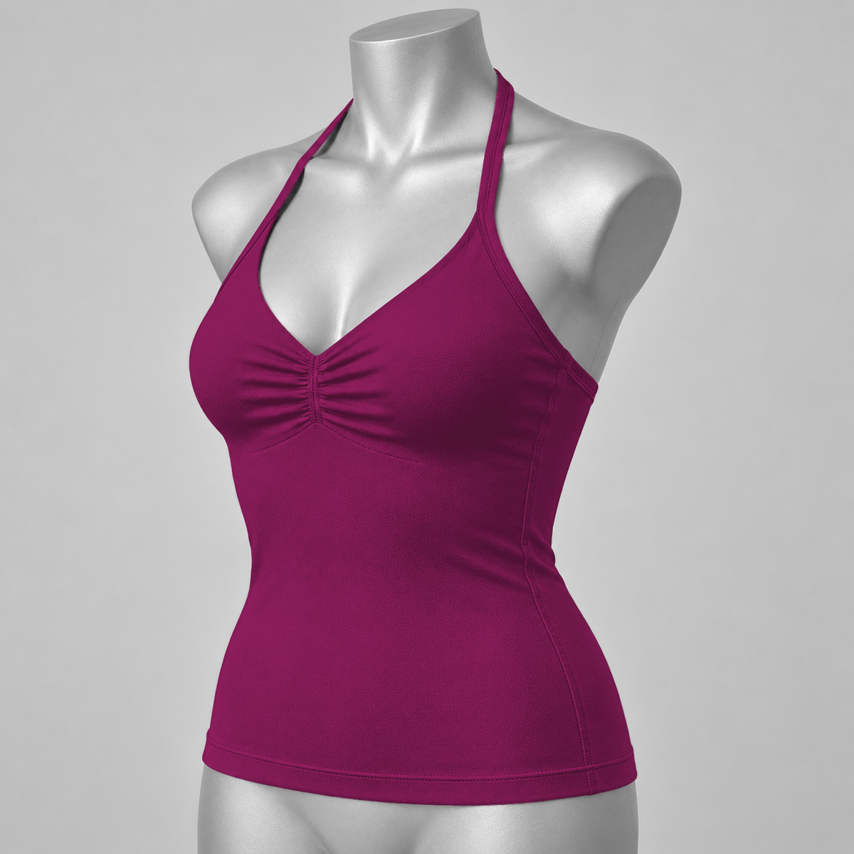 Impact Ruched Longline Halter Bra