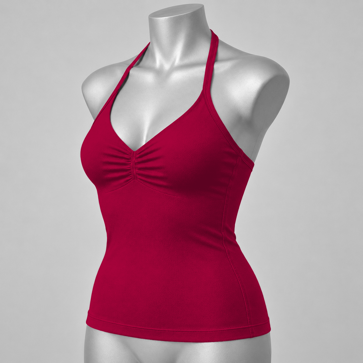 Impact Ruched Longline Halter Bra