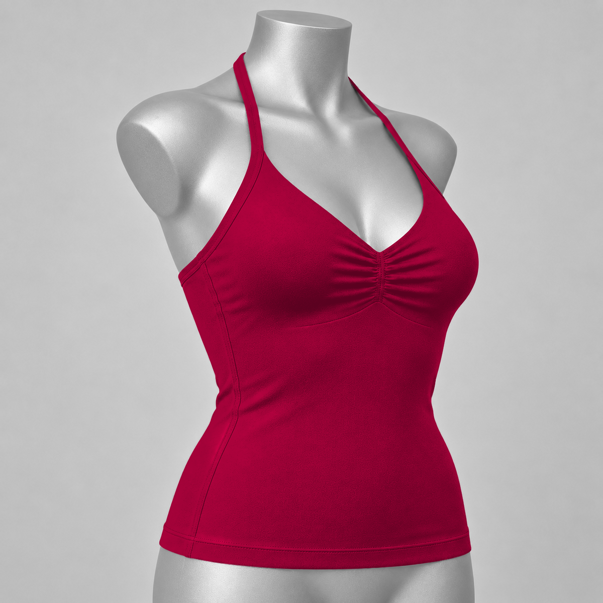 Impact Ruched Longline Halter Bra