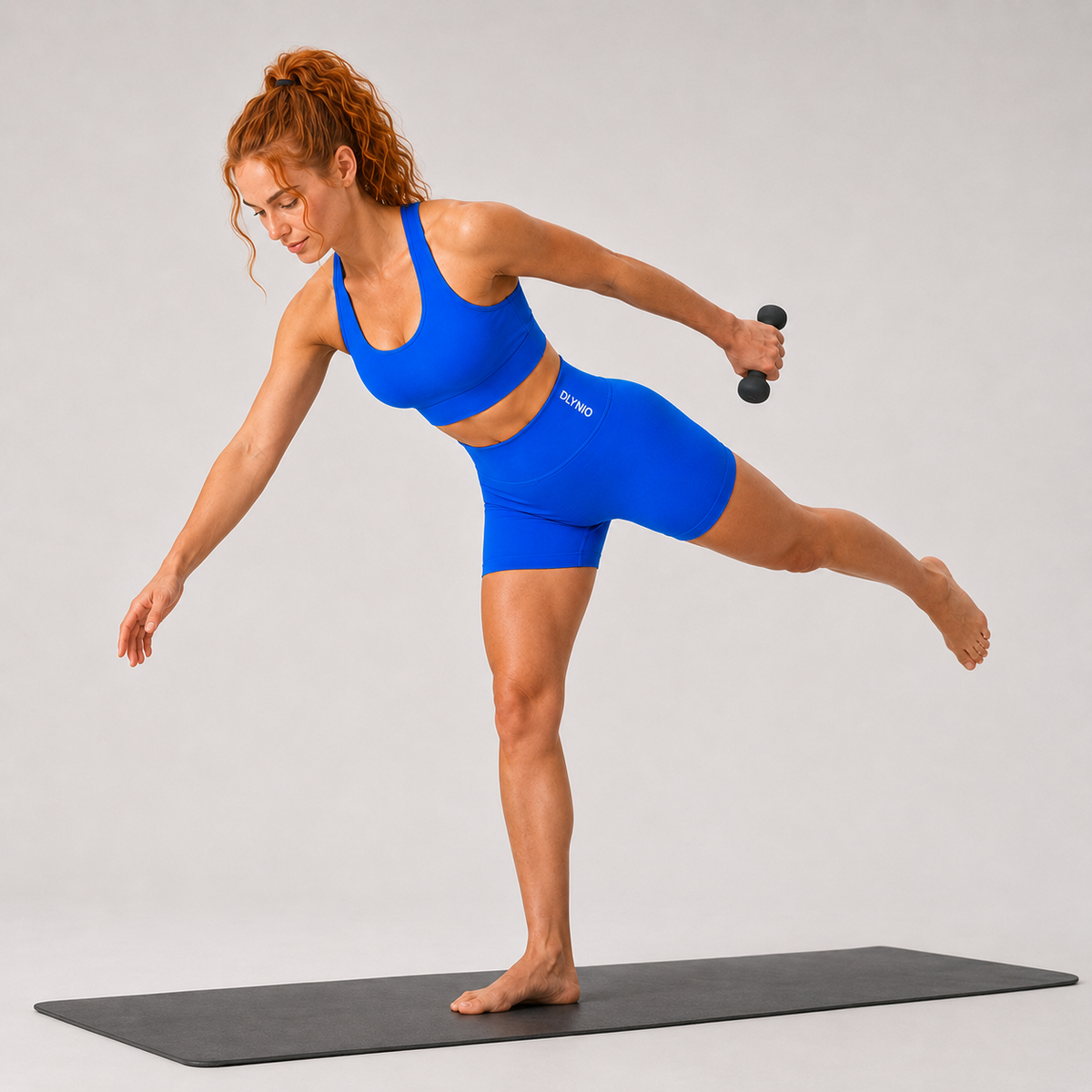 DLYNIO Electric Blue Impact shorts; tops and accessories not included