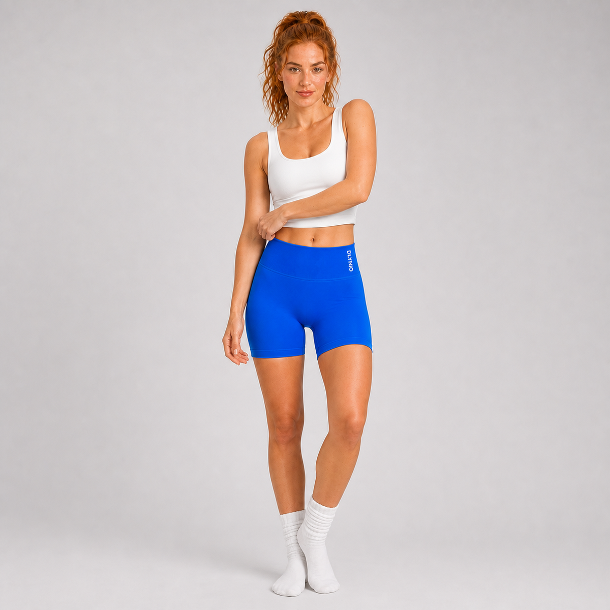 DLYNIO Electric Blue Impact shorts; tops and accessories not included